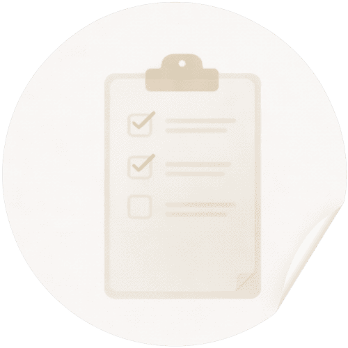 Checklist symbolisant les étapes d’un bilan de compétences professionnel