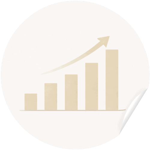 Graphique de progression symbolisant un bilan de compétences et l’évolution professionnelle