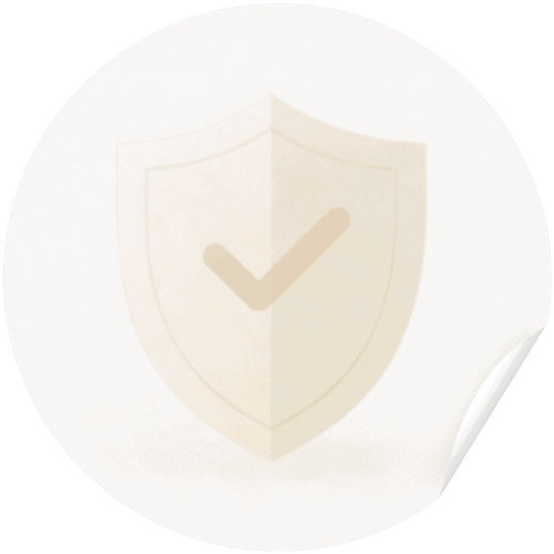 Icône bouclier avec coche symbolisant la sécurité du projet après un bilan de compétences